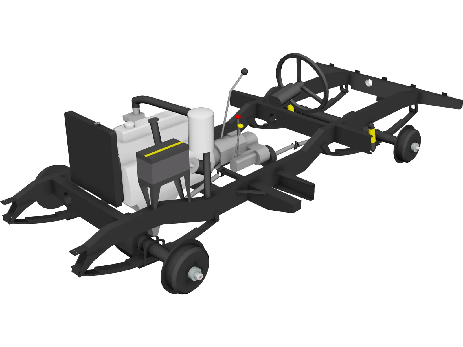 Chassis Land Rover 3D Model