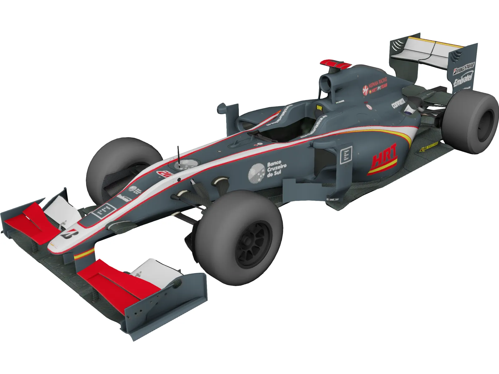 HRT F1 (2010) 3D Model