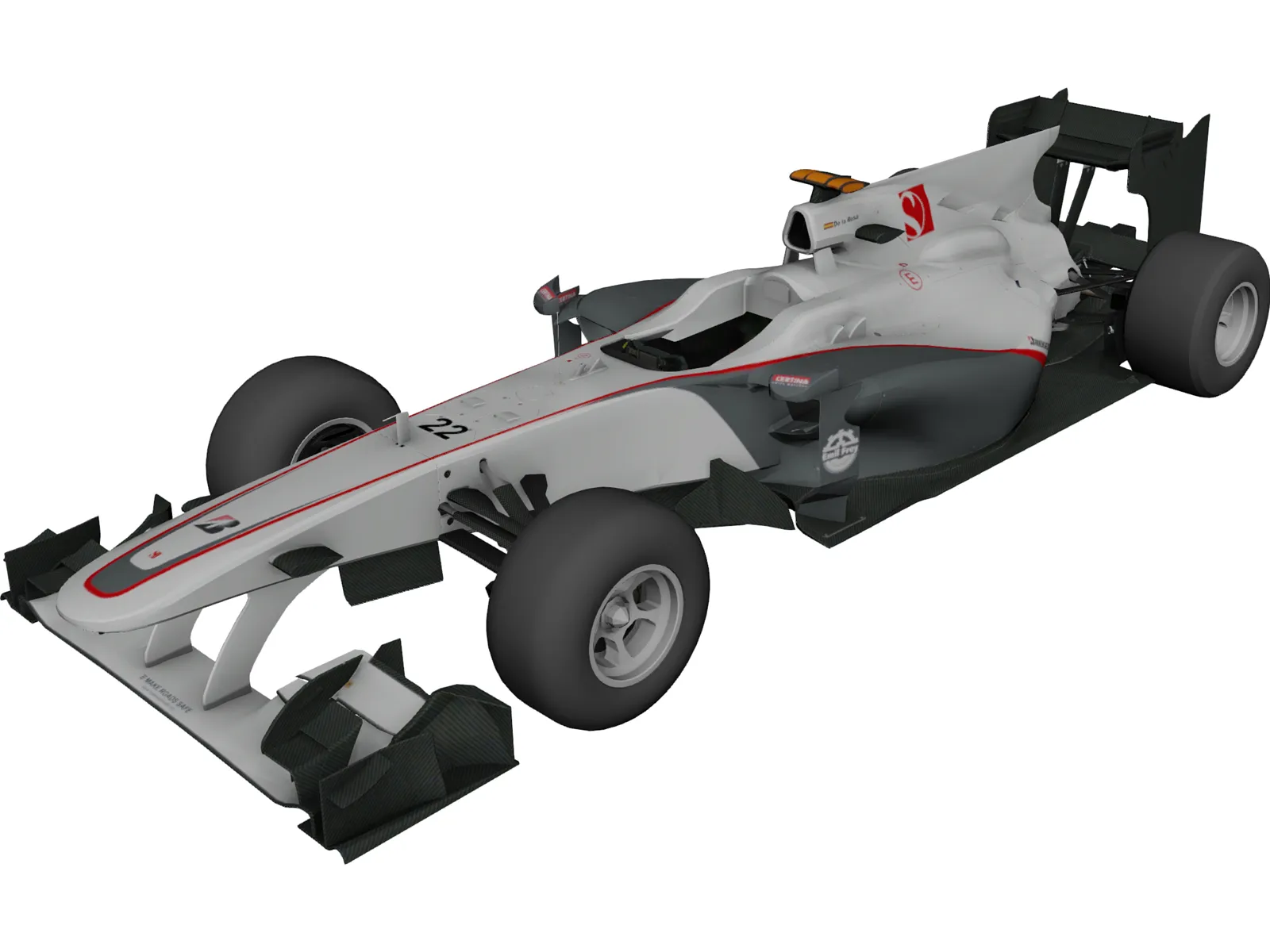 Sauber C29 F1 (2010) 3D Model