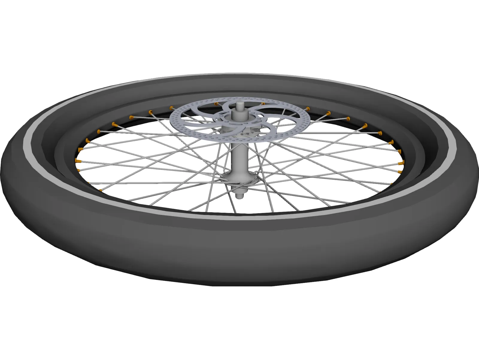 Wheel Disc Brake High Profile 3D Model