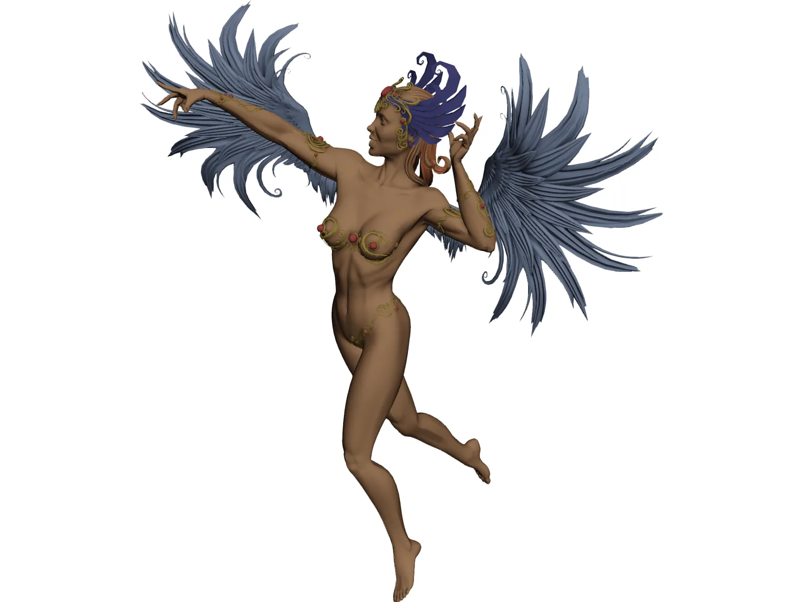 Carnival Woman 3D Model