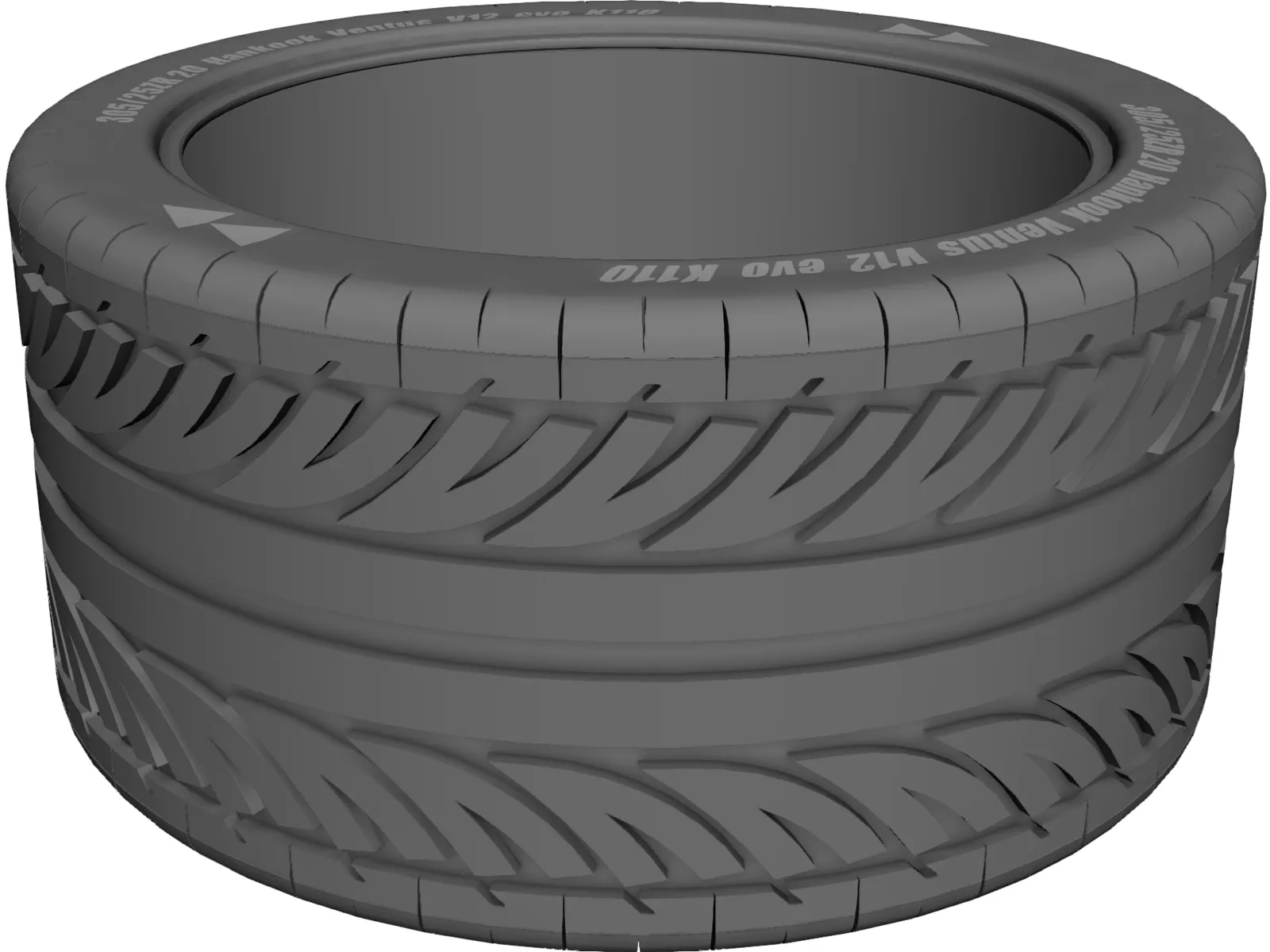 Hankook Ventus V12 Evo K110 Tire 305/25ZR 20 3D Model