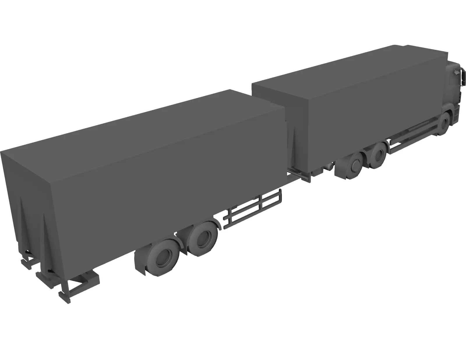 European Truck 3D Model