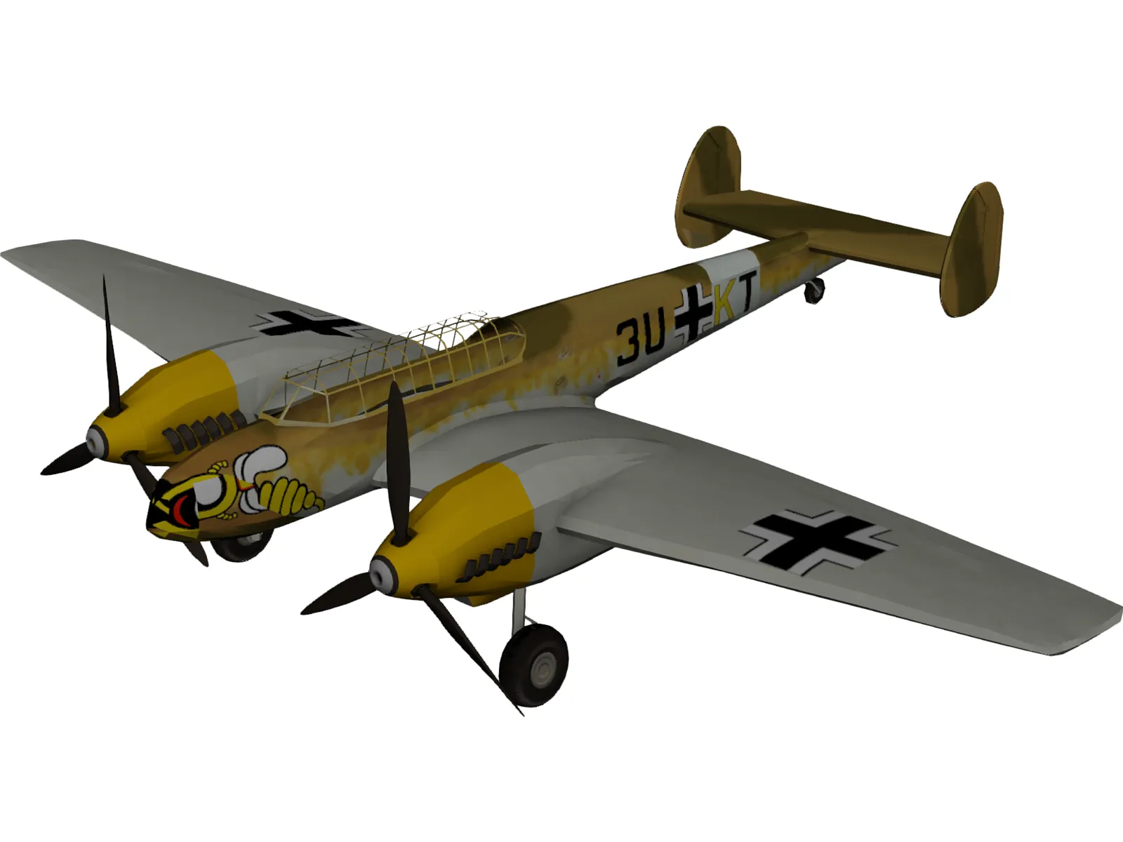 Messerschmitt BF-110 3D Model