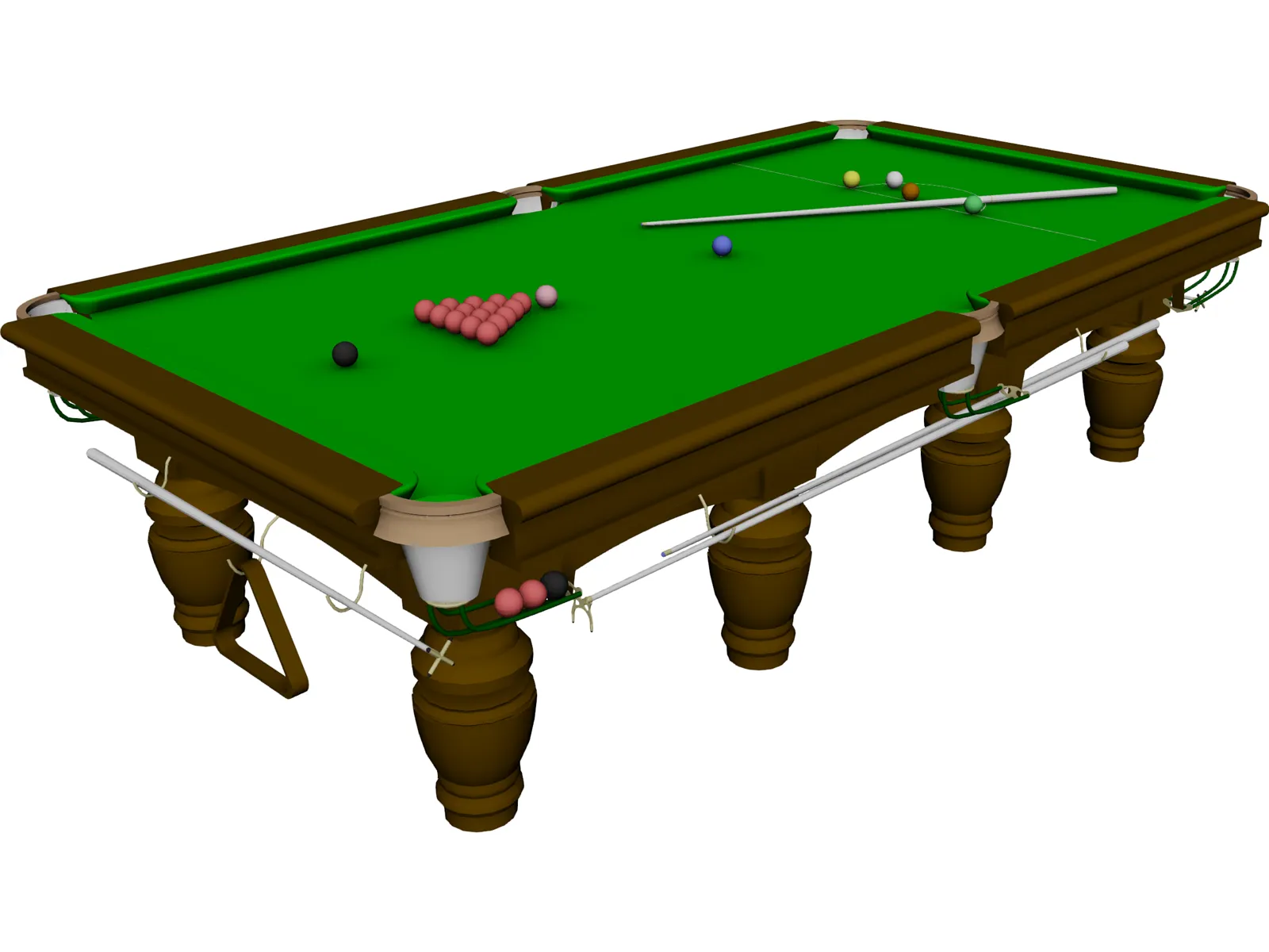 Pool Table 3D Model