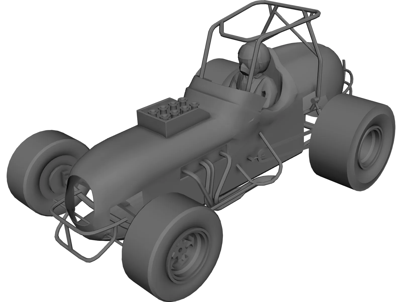 Sprint Car Buggy 3D Model