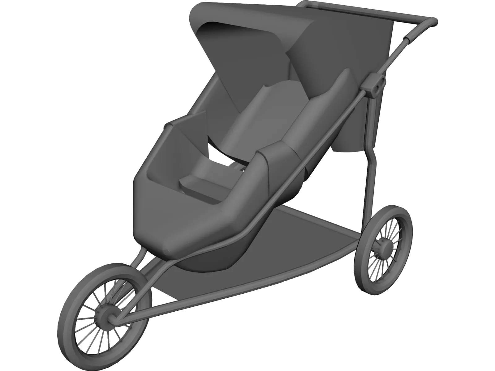 Baby Carriage 3D Model