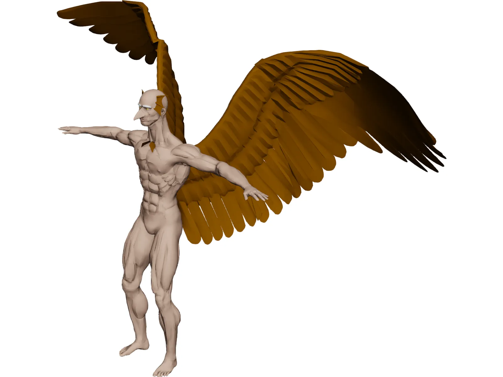 Bird Man 3D Model