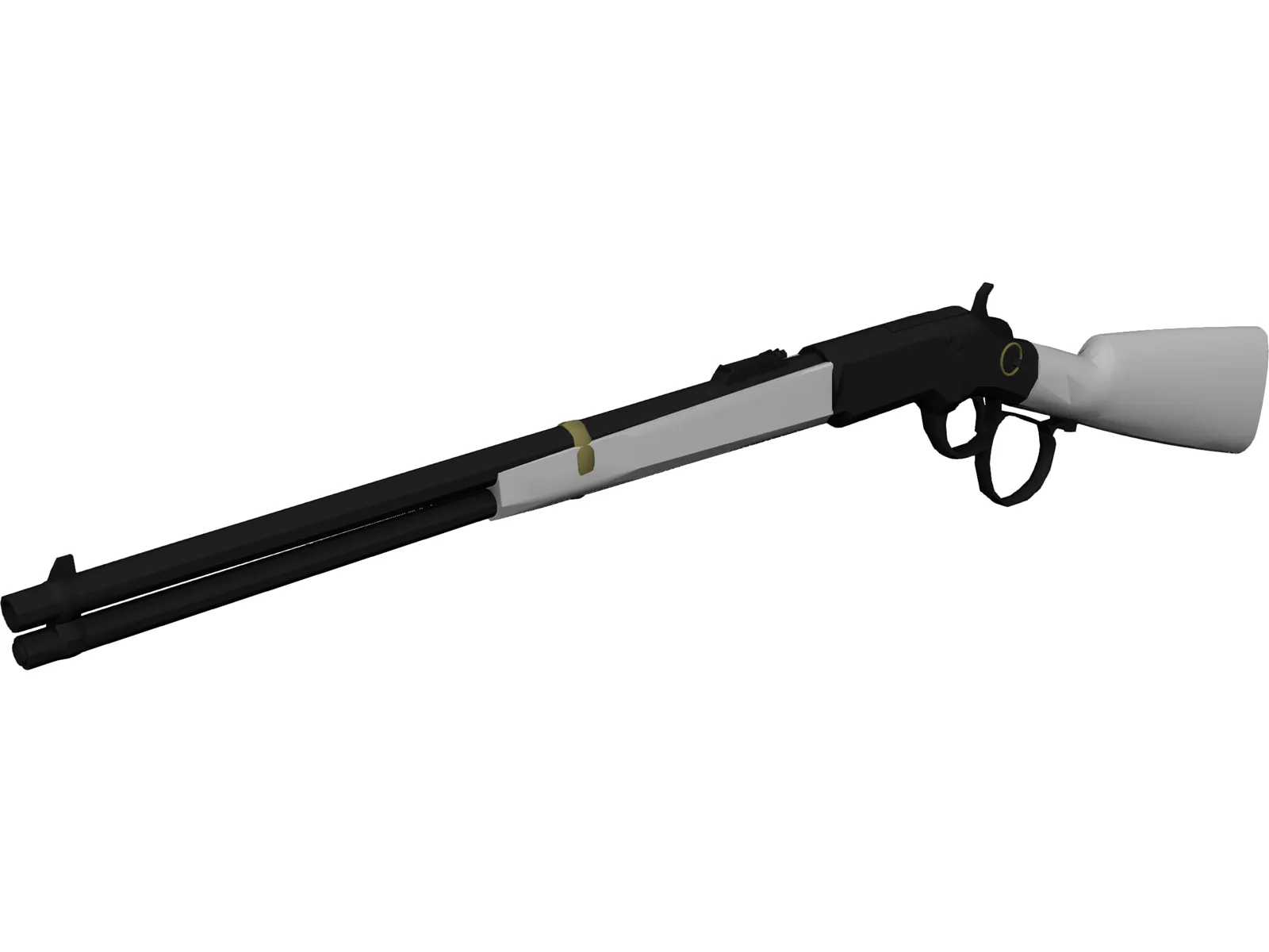 Winchester 1873 Saddleloop Carbine 3D Model