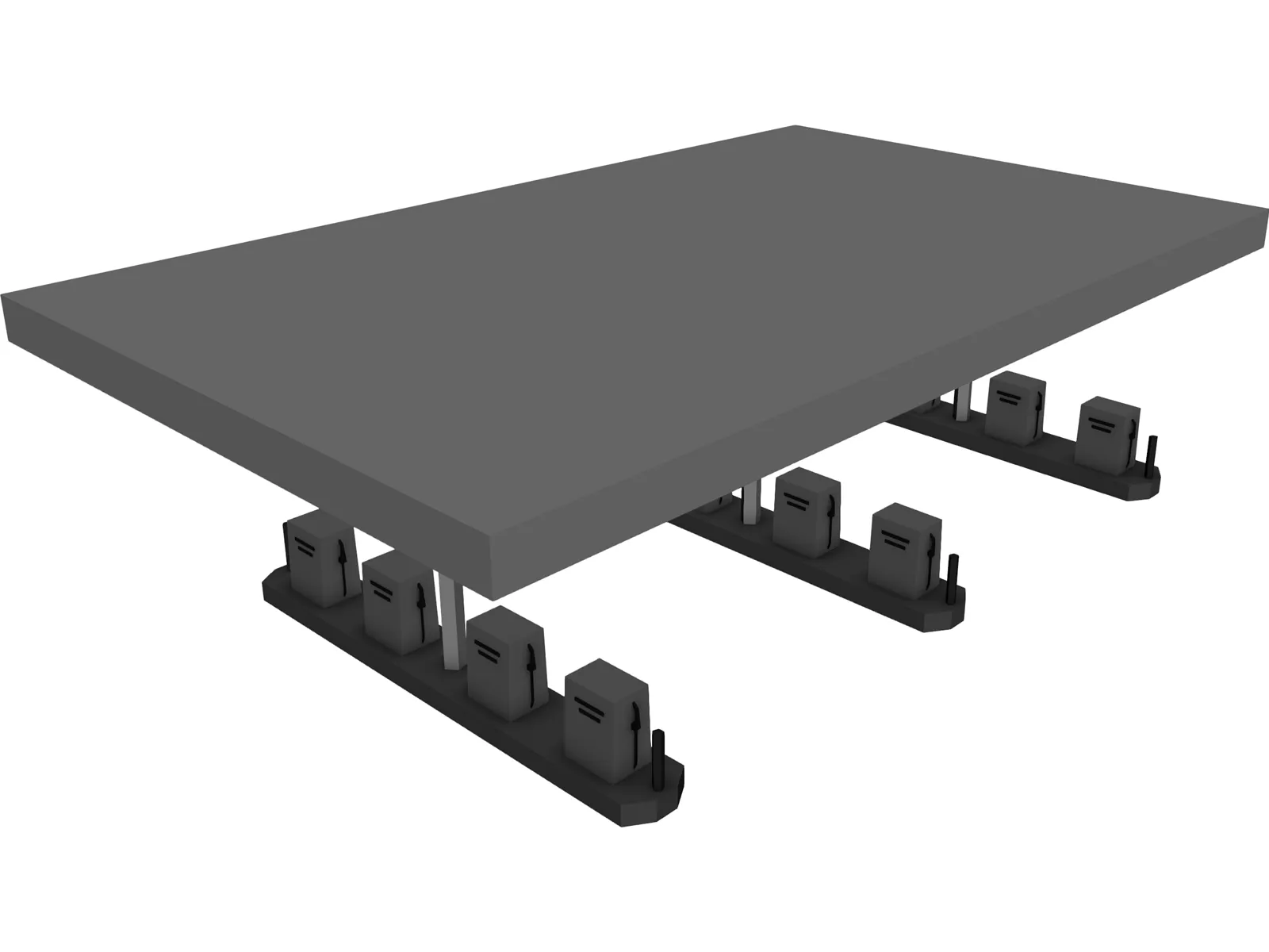 Gas Station 3D Model