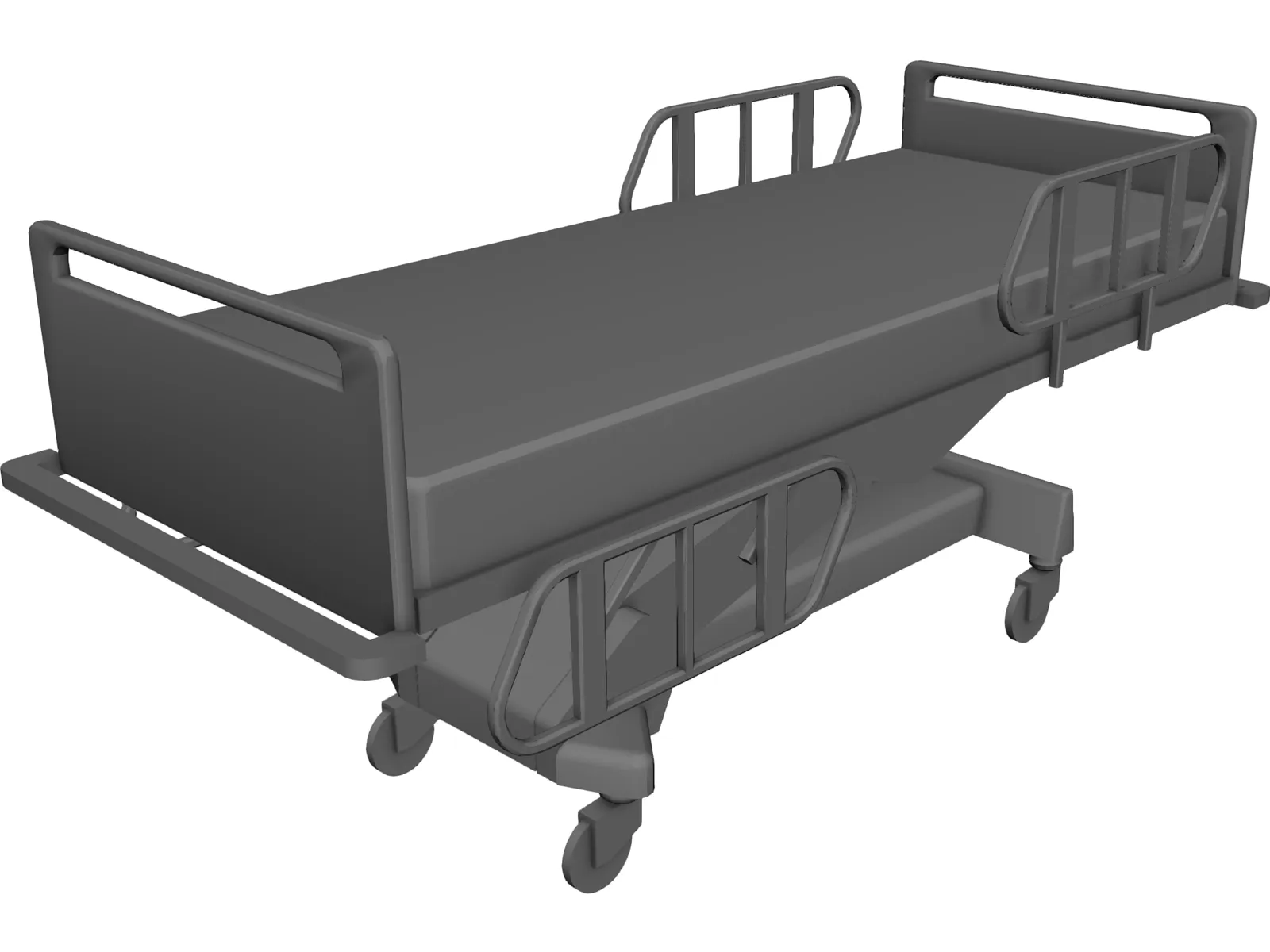 Bed Hospital 3D Model