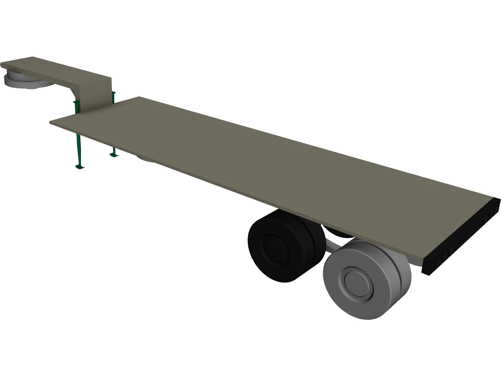 M269A1 Semitrailer Lowbed: Wrecker 3D Model