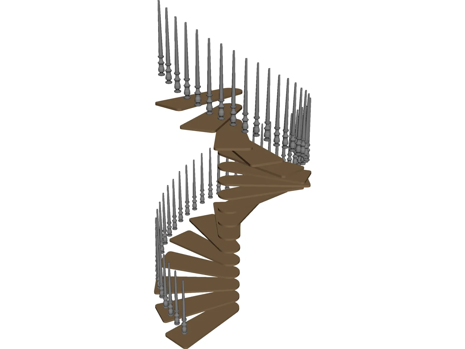 Spiral Staircase 3D Model