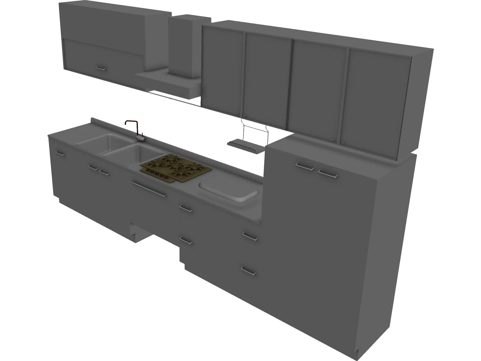 Kitchen Dada Amarena 3D Model