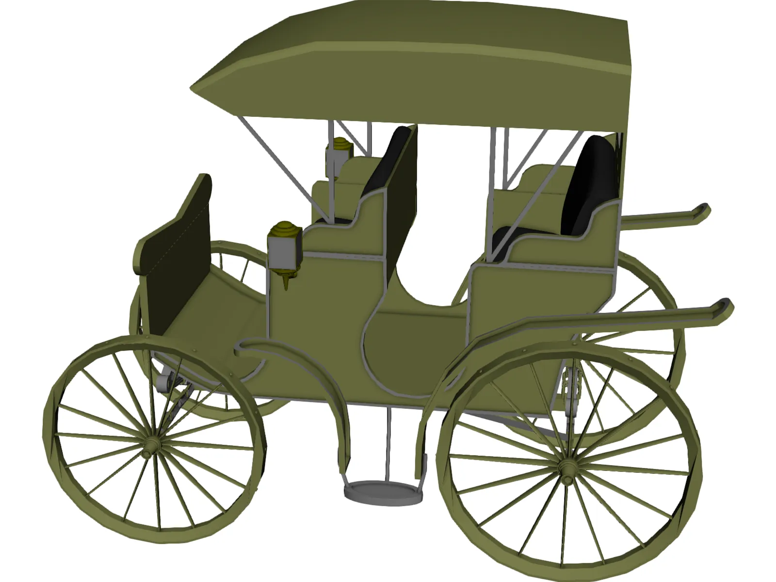 Carriage Surrey 3D Model