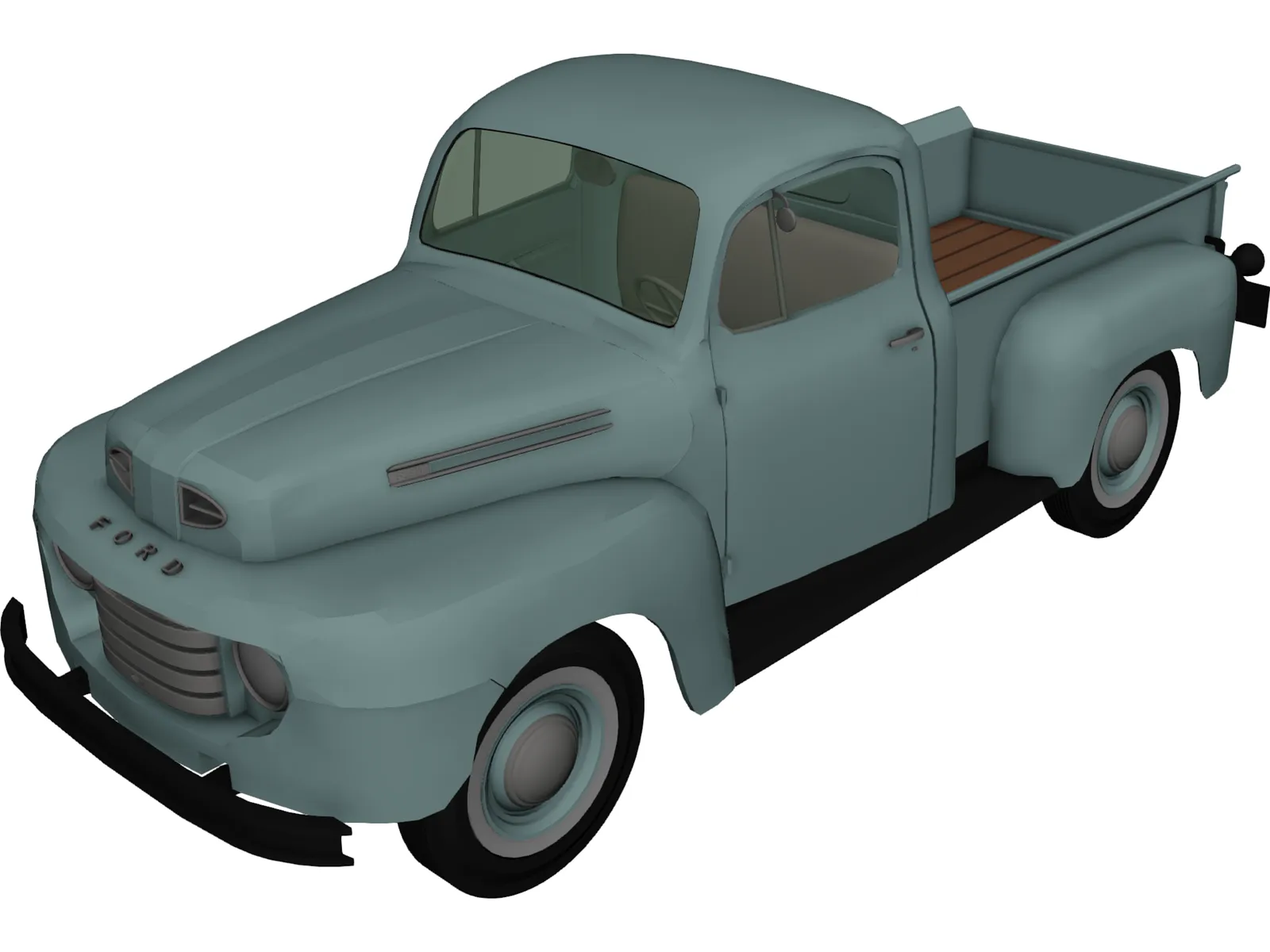 Ford Pickup (1950) 3D Model