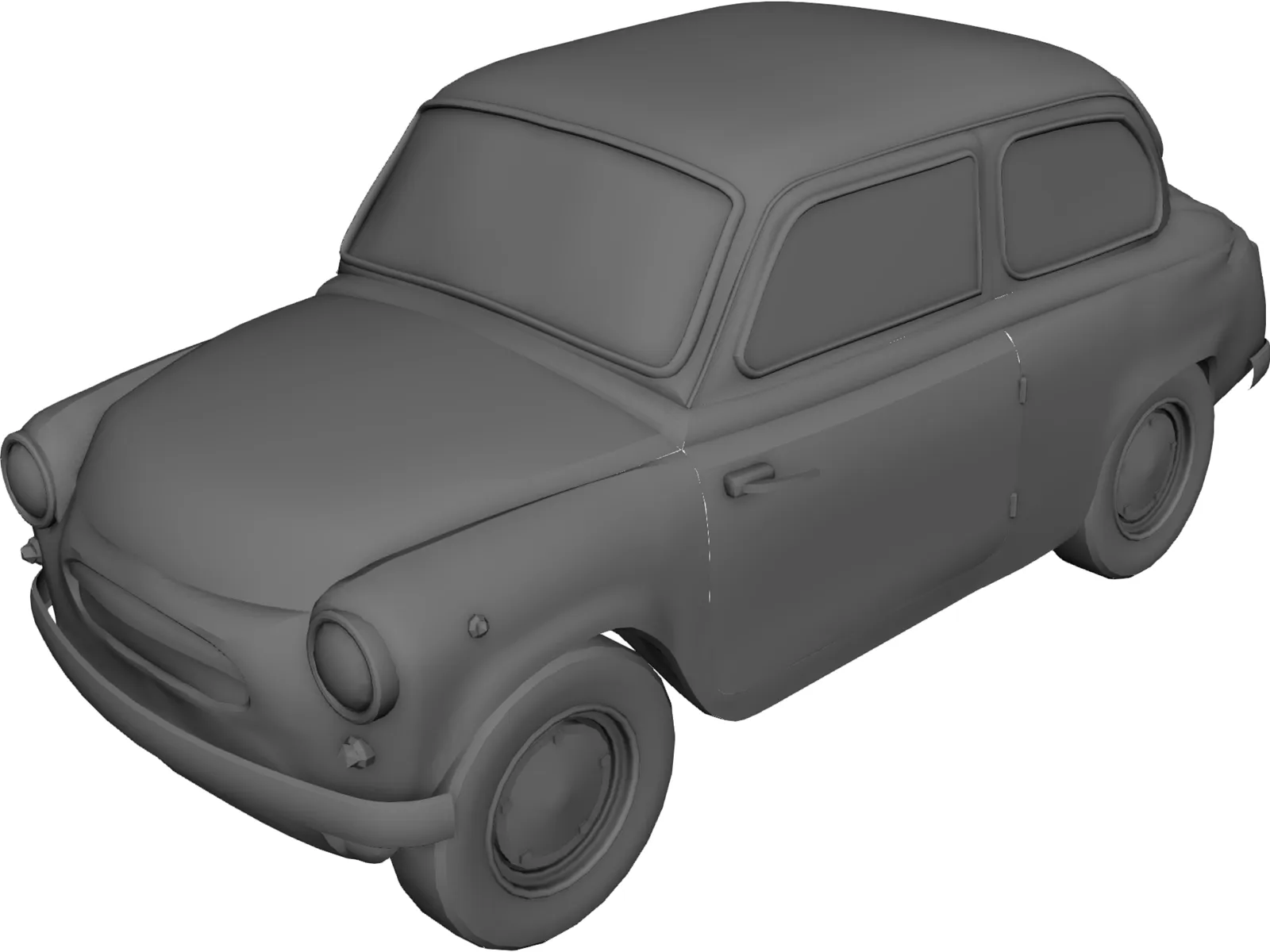 Fiat 600 3D Model