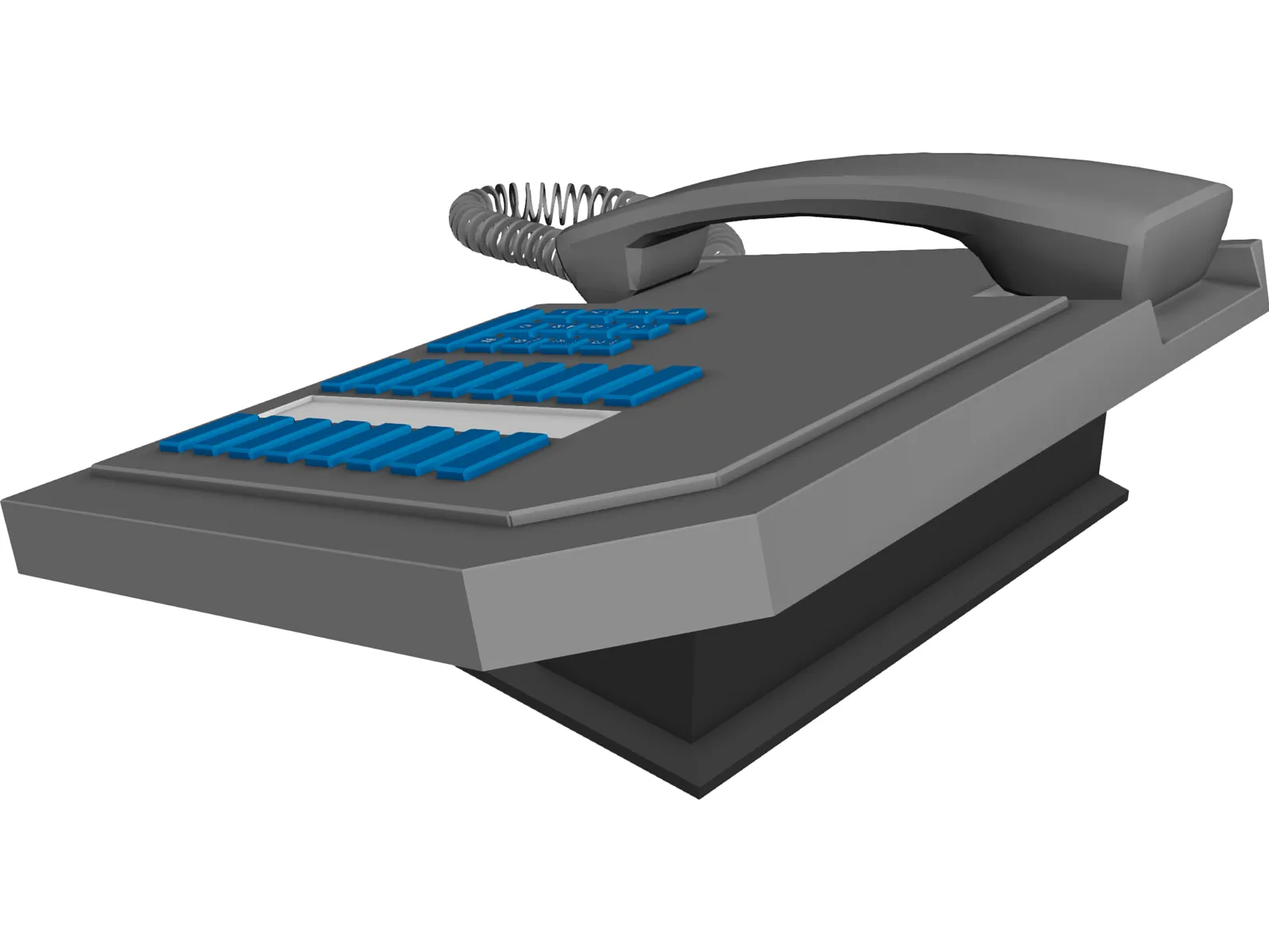 Office Phone Set 3D Model