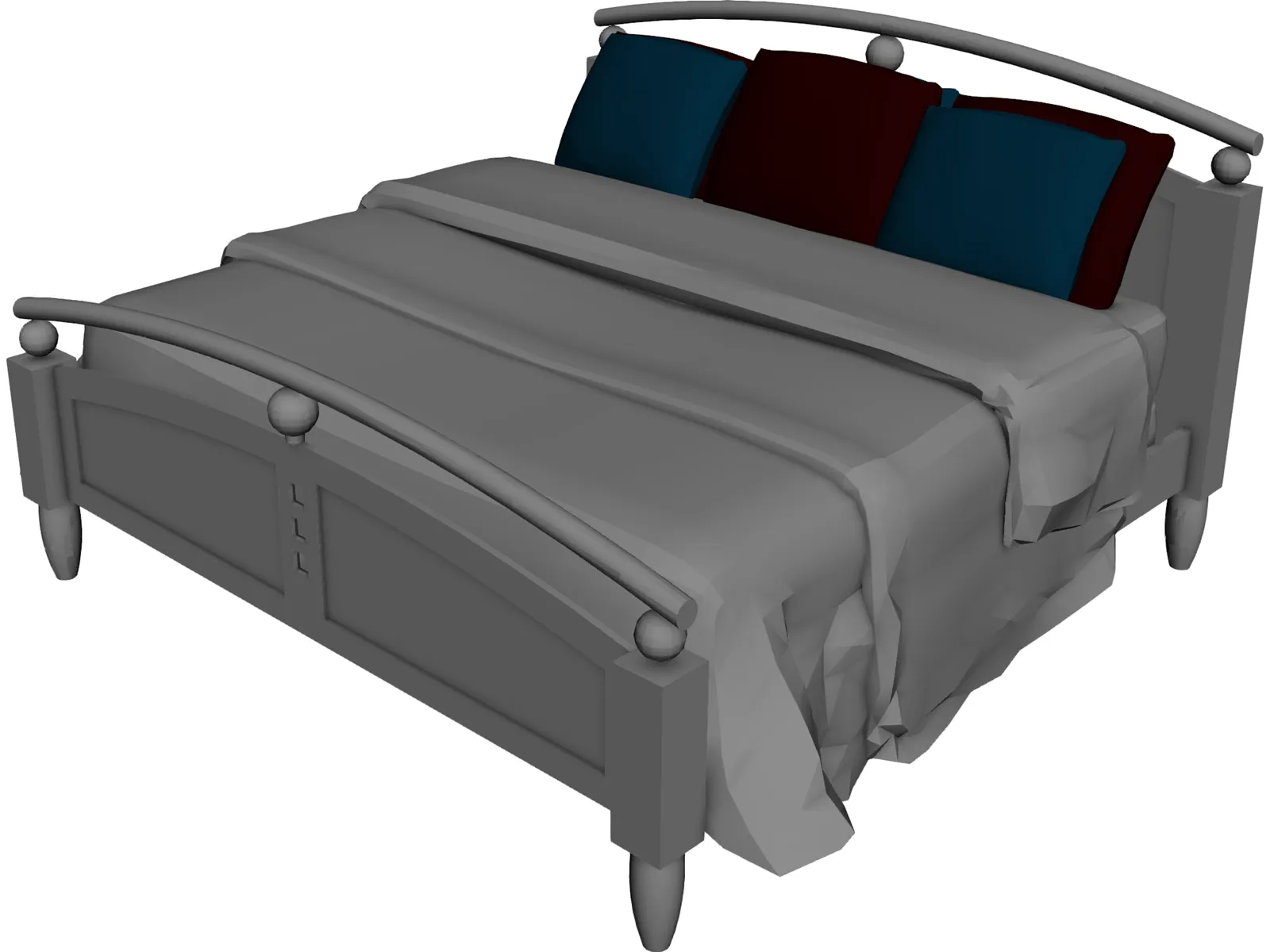 Bed Classic 3D Model