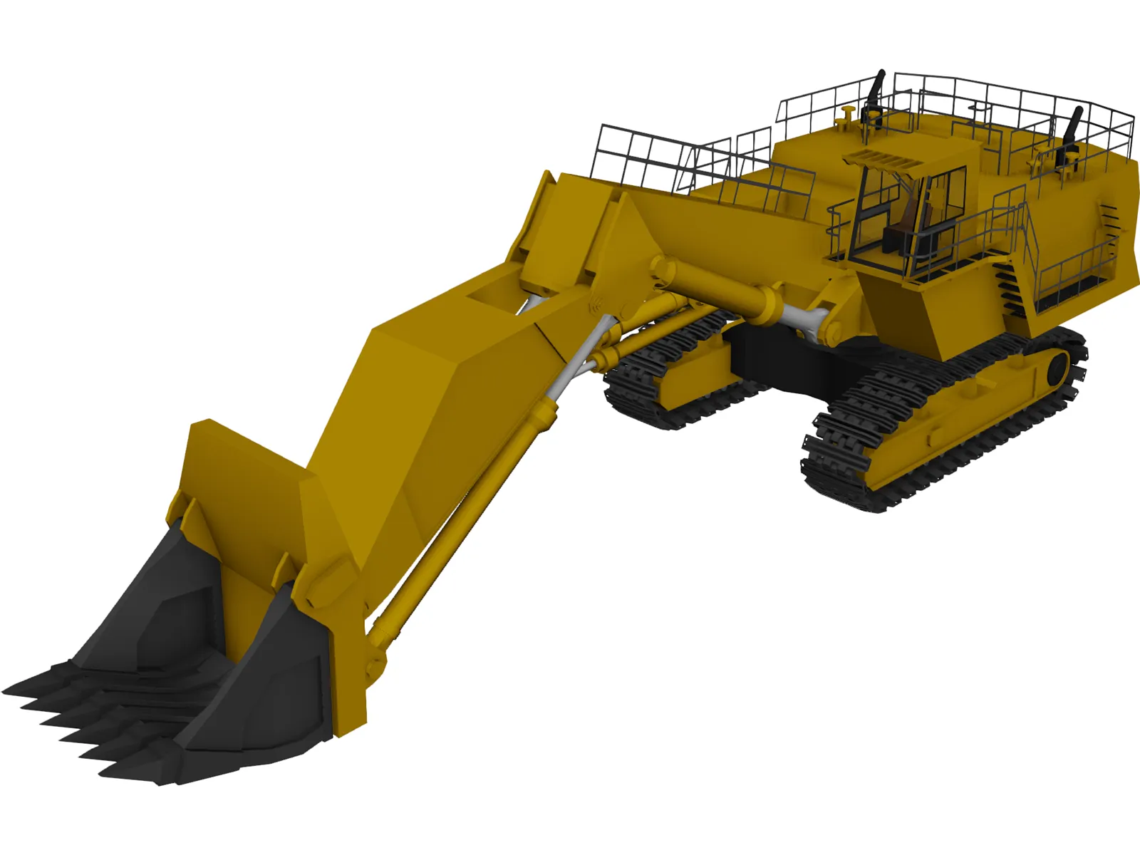 Hitachi EX5500 Dig Machine 3D Model