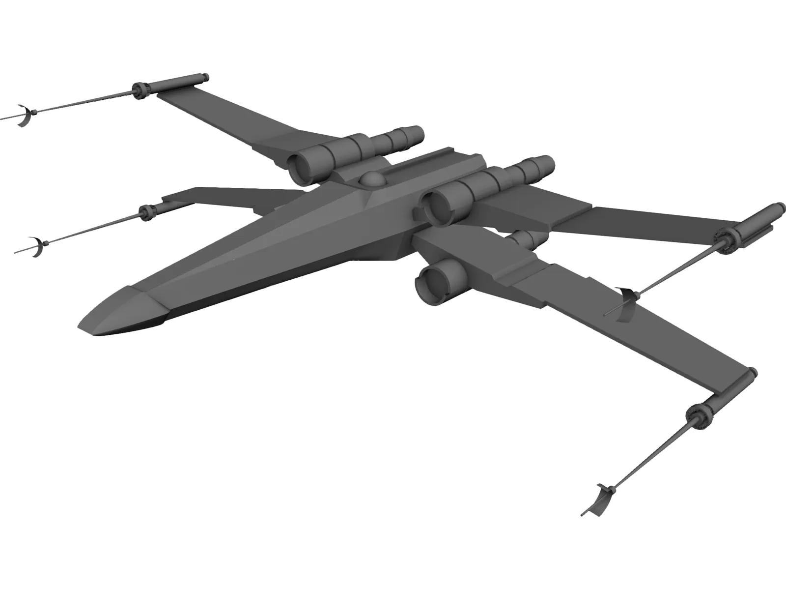 Star Wars X-Wing 3D Model