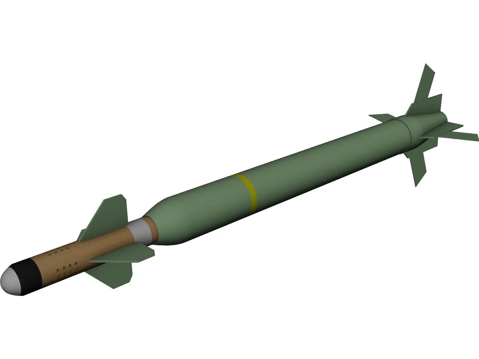 Bunker Buster GBU-28 3D Model