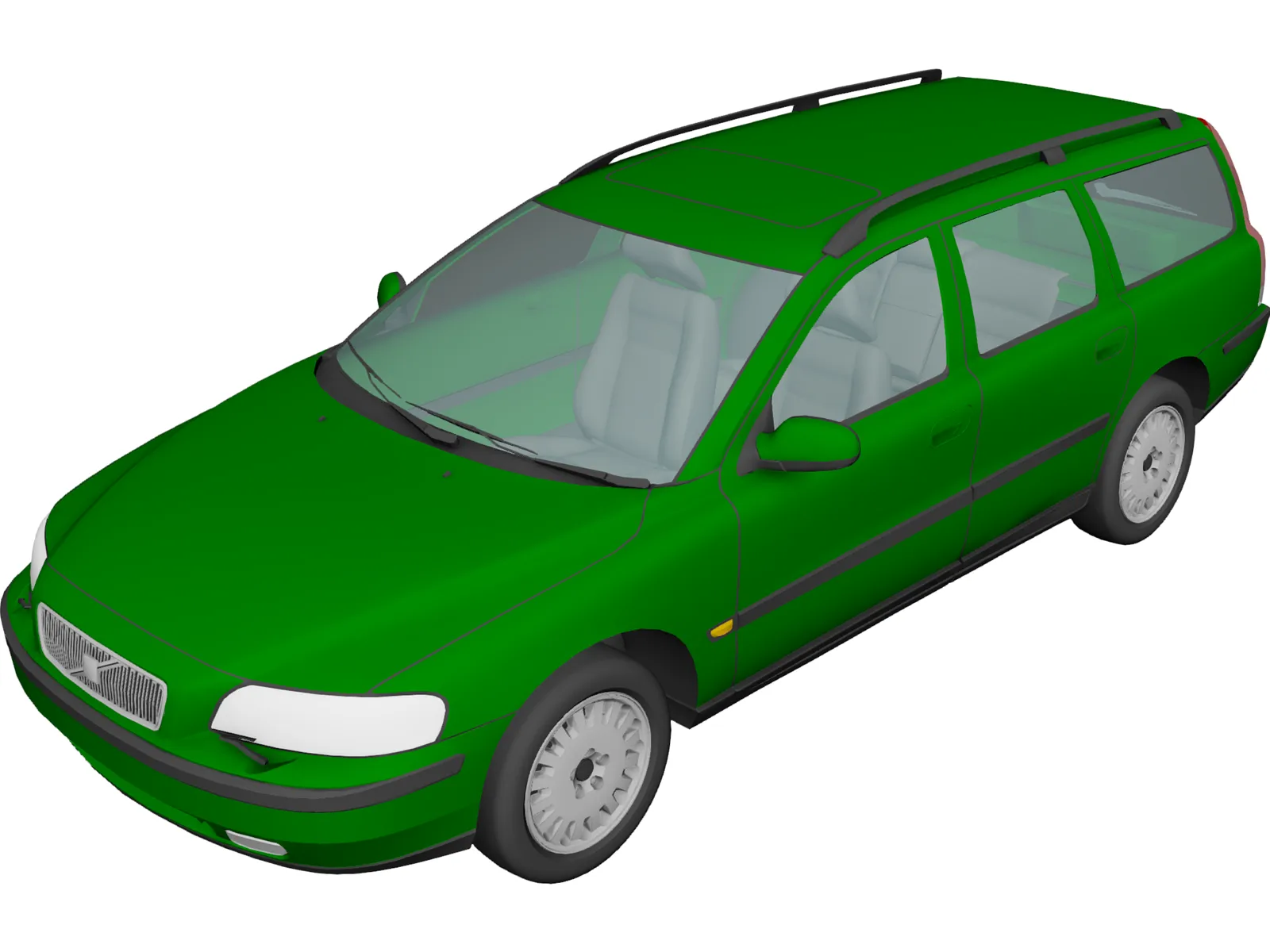 Volvo V70 (2001) 3D Model