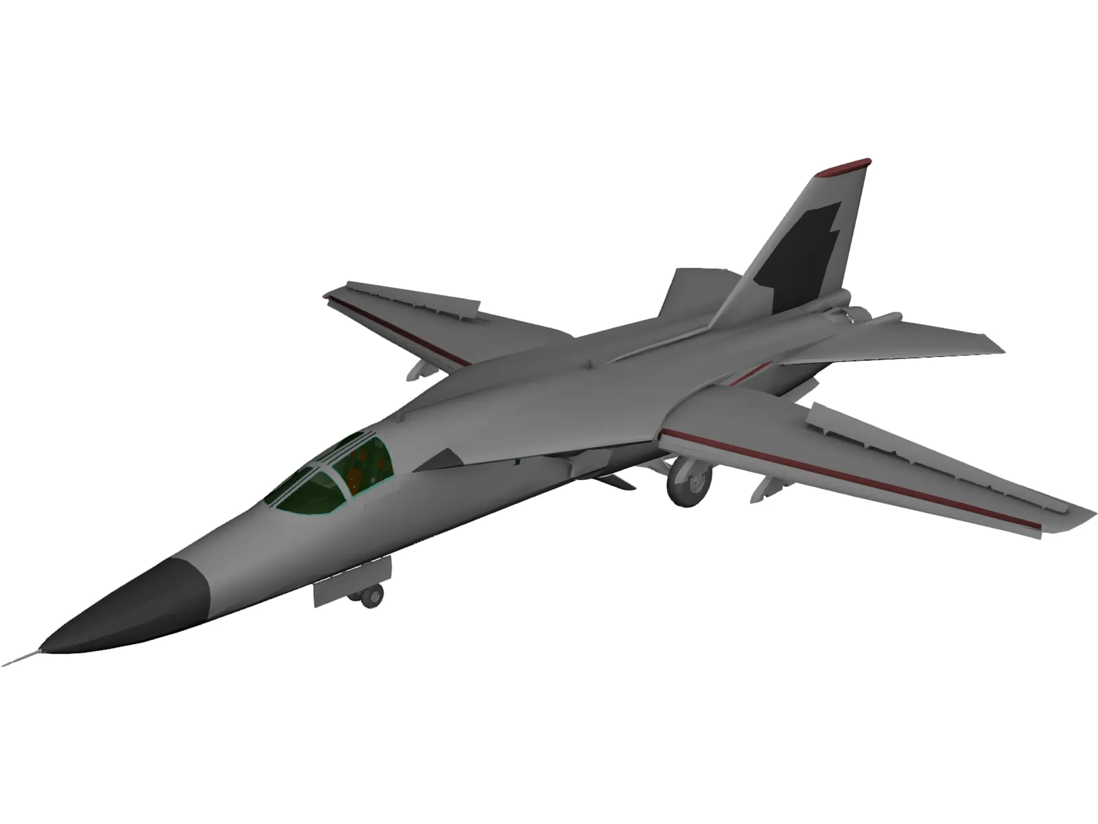 F-111 General Dynamics 3D Model