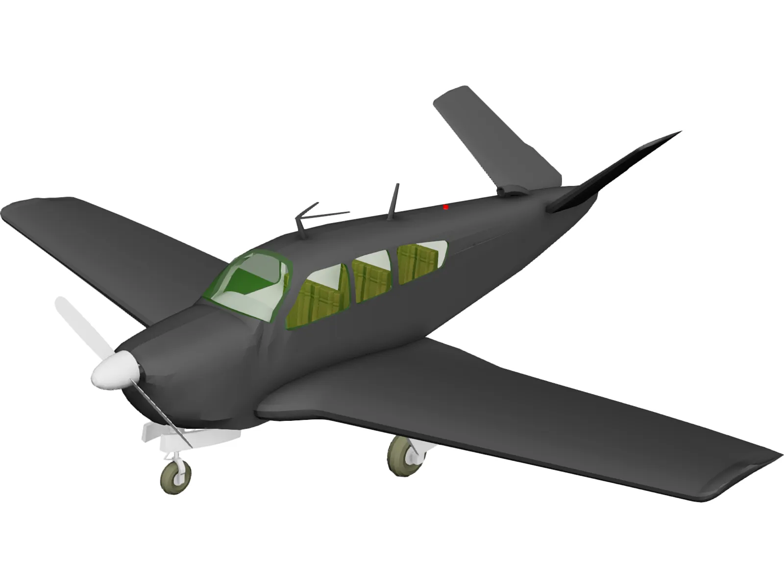 Beechcraft V35 Bonanza 3D Model