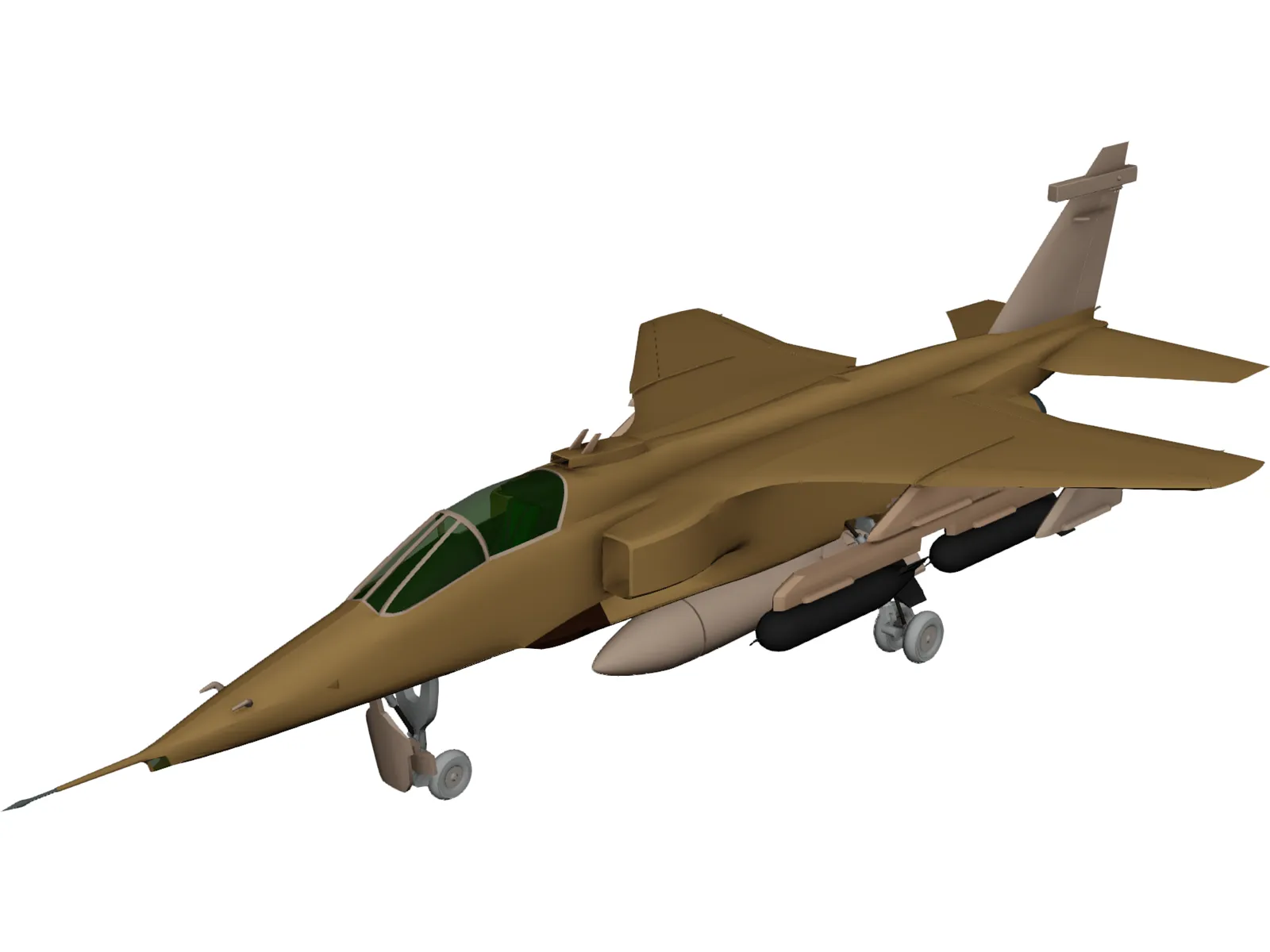 BA Jaguar GR1 3D Model