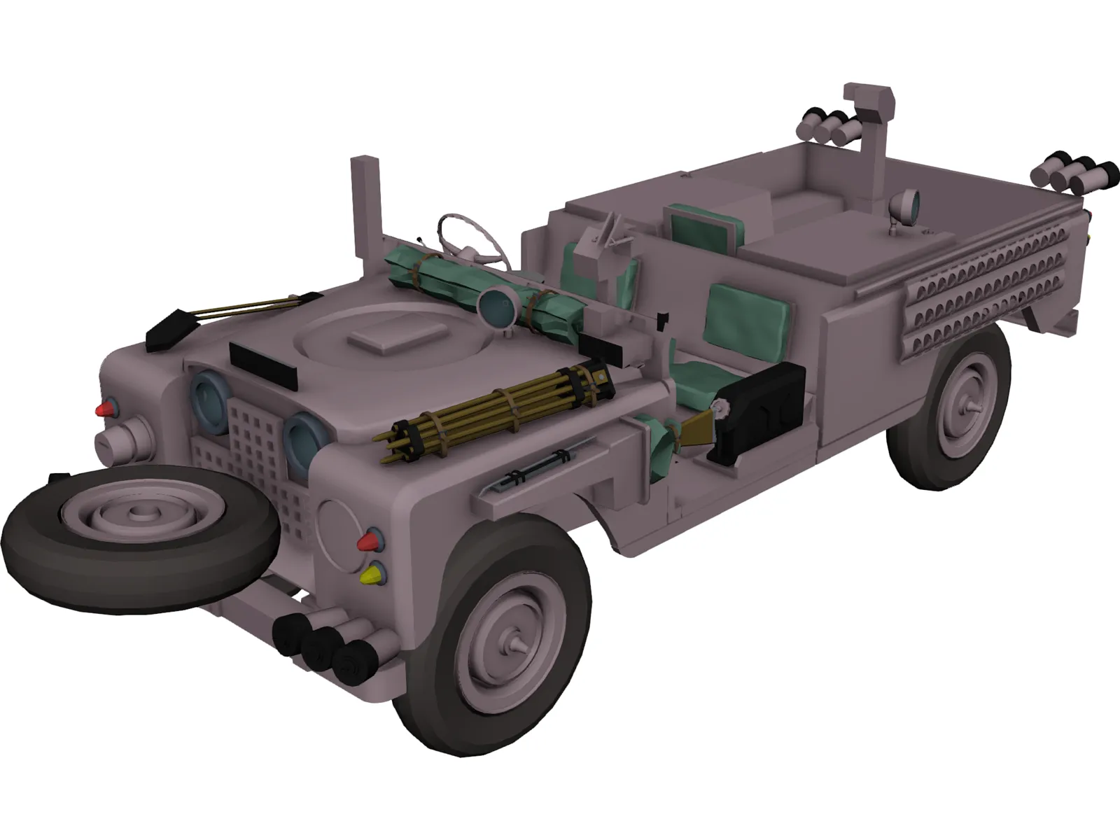 Land Rover Pink Panther 3D Model