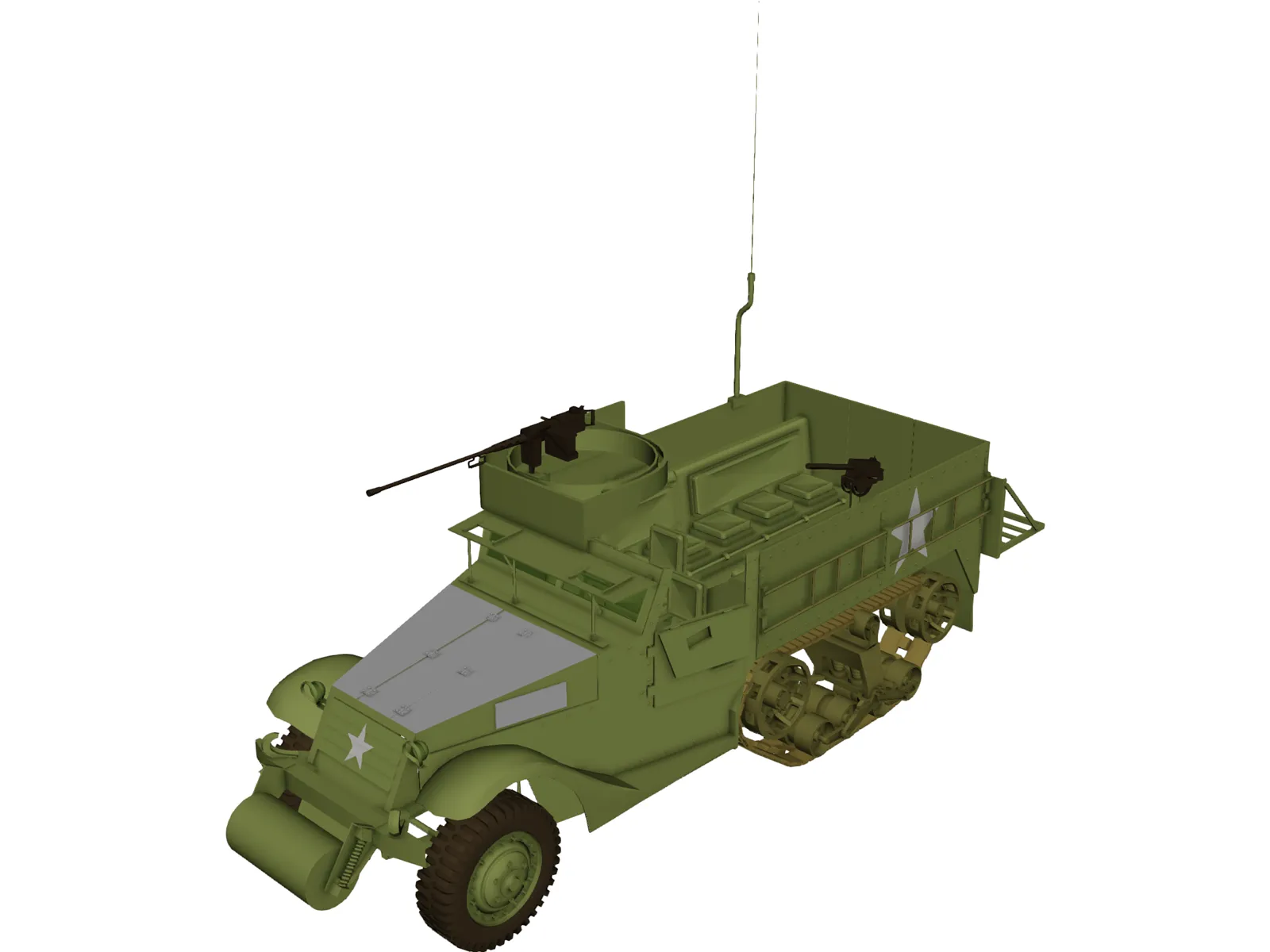 M3A Halftruck 3D Model