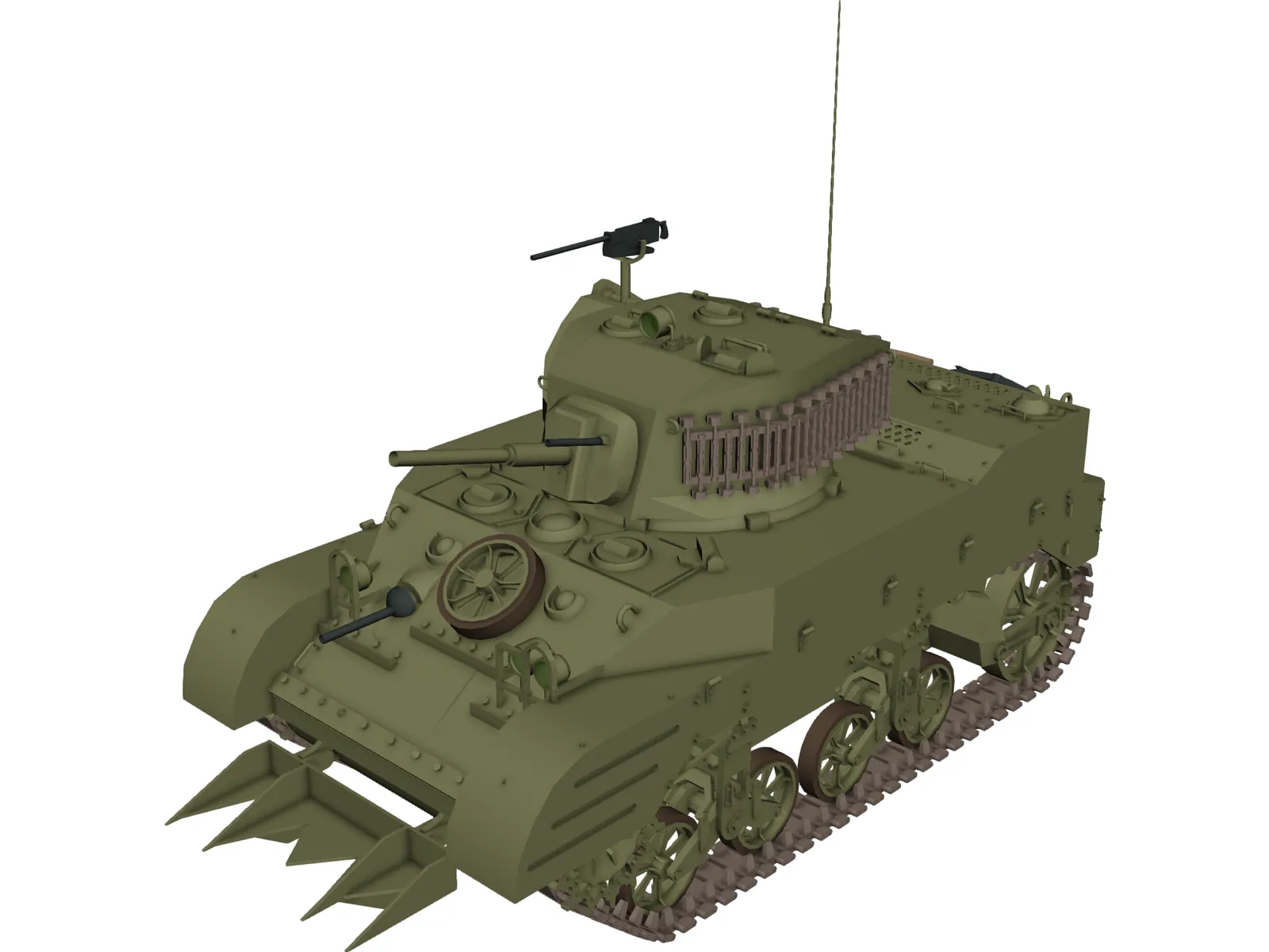 M5 A1 3D Model