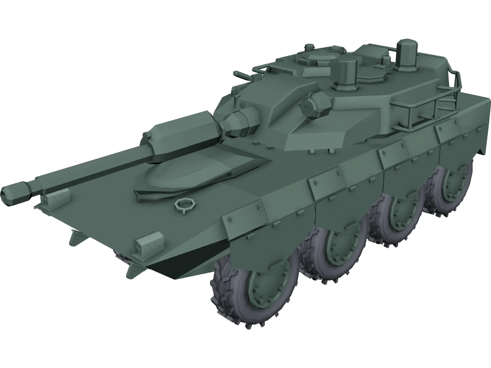 Armoured Car 8x8 3D Model