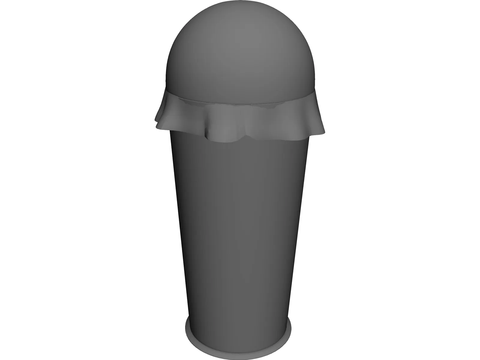 Rubbish Bin Flip Top 3D Model