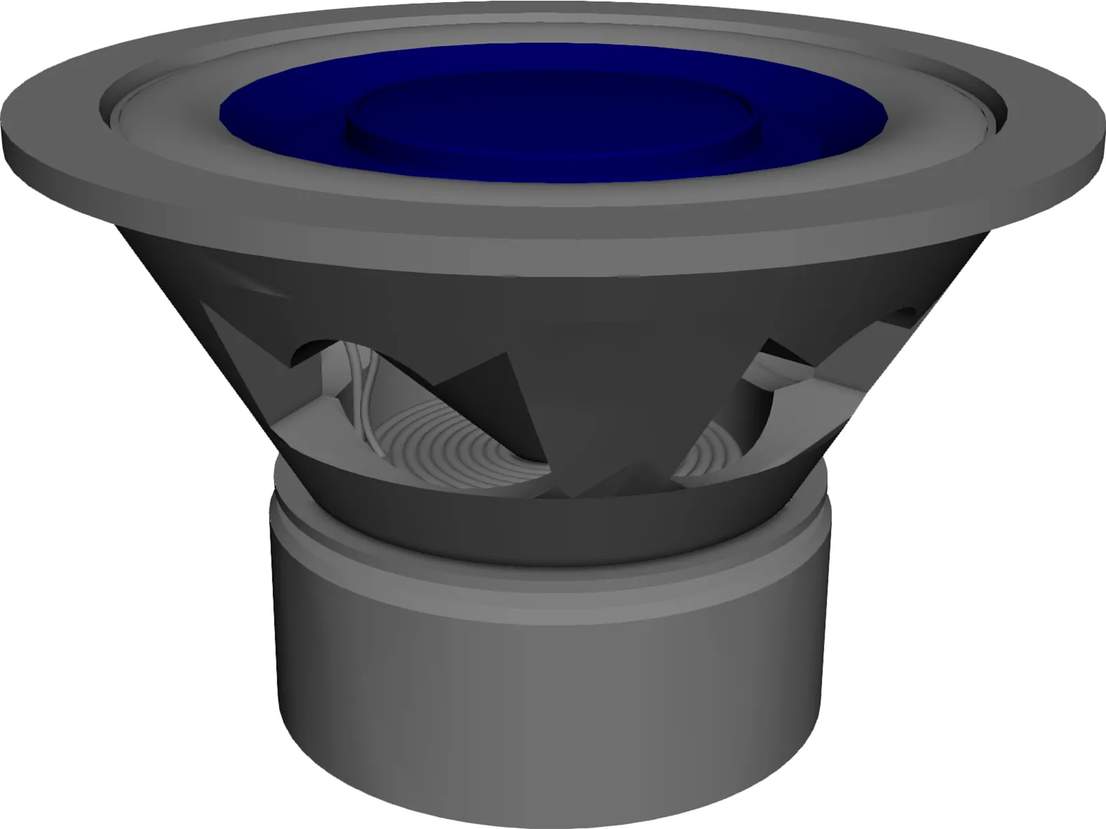 Speaker (Single Voice Coils Subwoofer) 3D Model