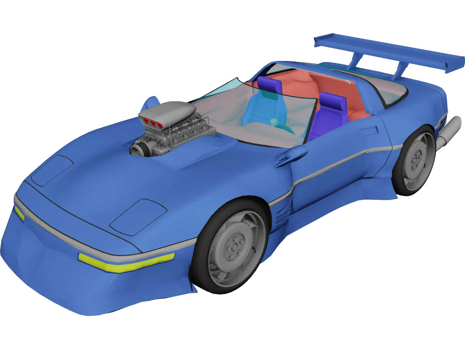 Chevrolet Corvette ZR1 [Supercharged] 3D Model