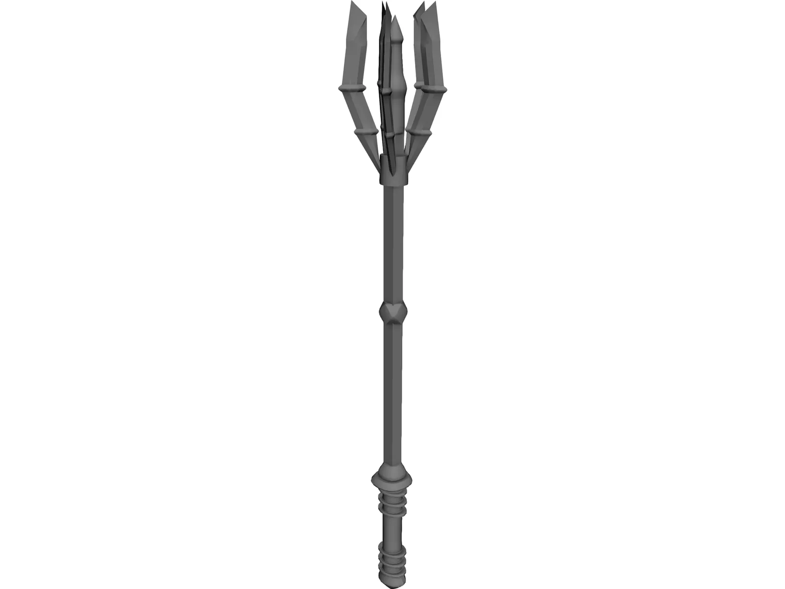 Wicked Bladed Mace 3D Model