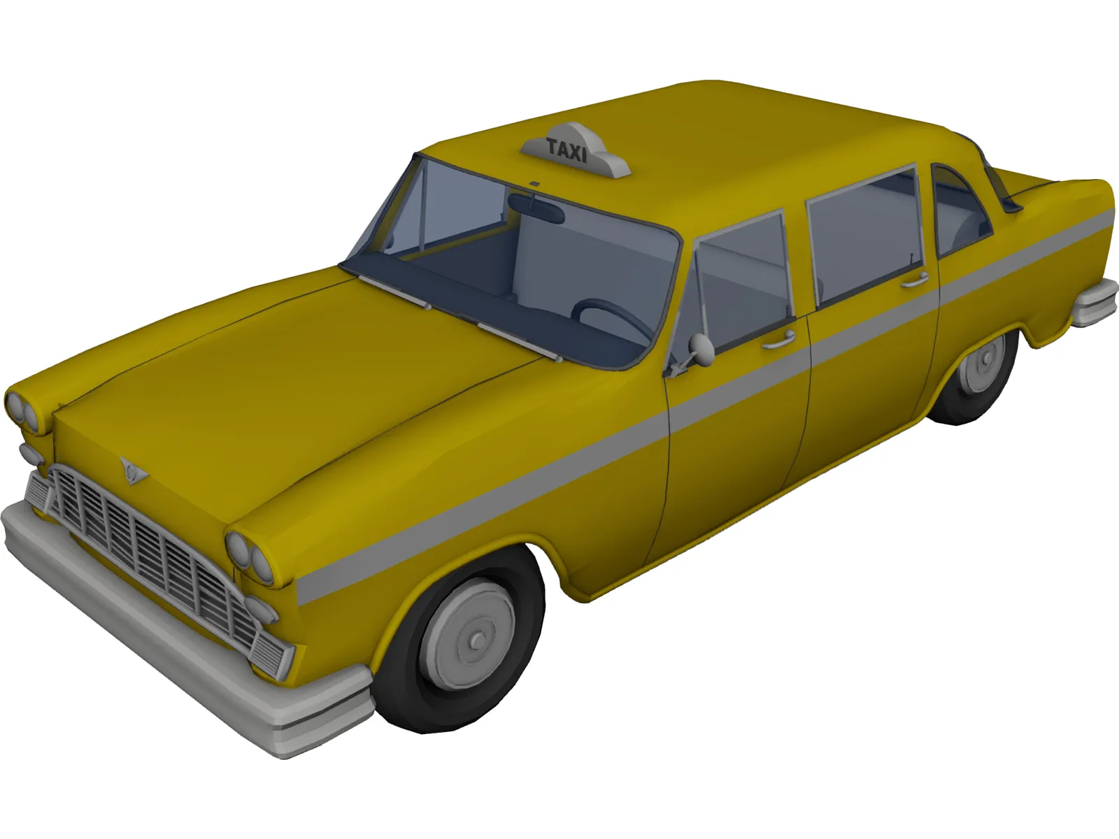 Taxi USA 3D Model