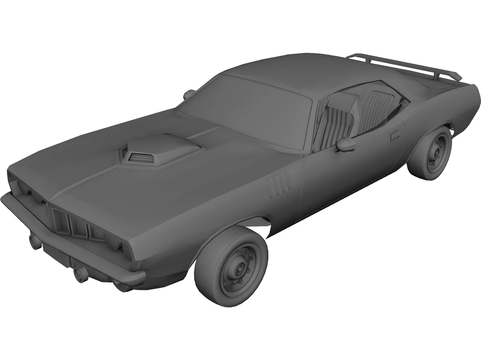 Dodge Muscle Car (1970) 3D Model