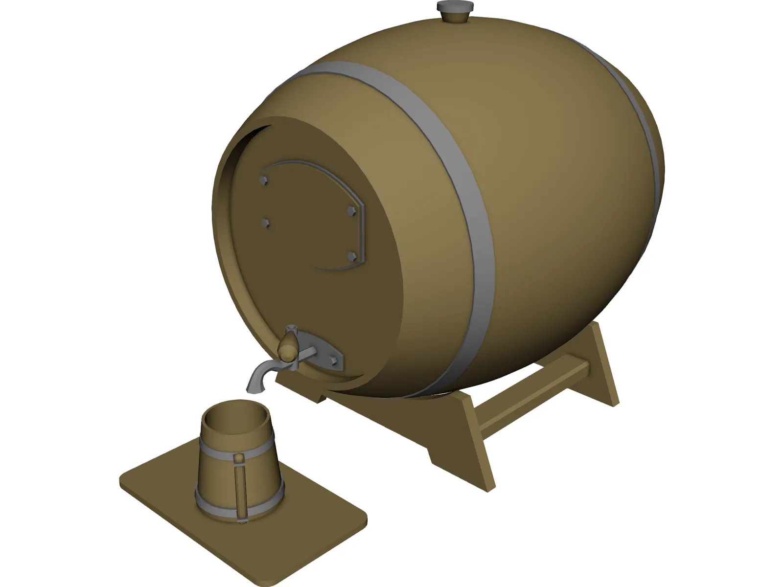 Beer Barrel Dispencer 3D Model