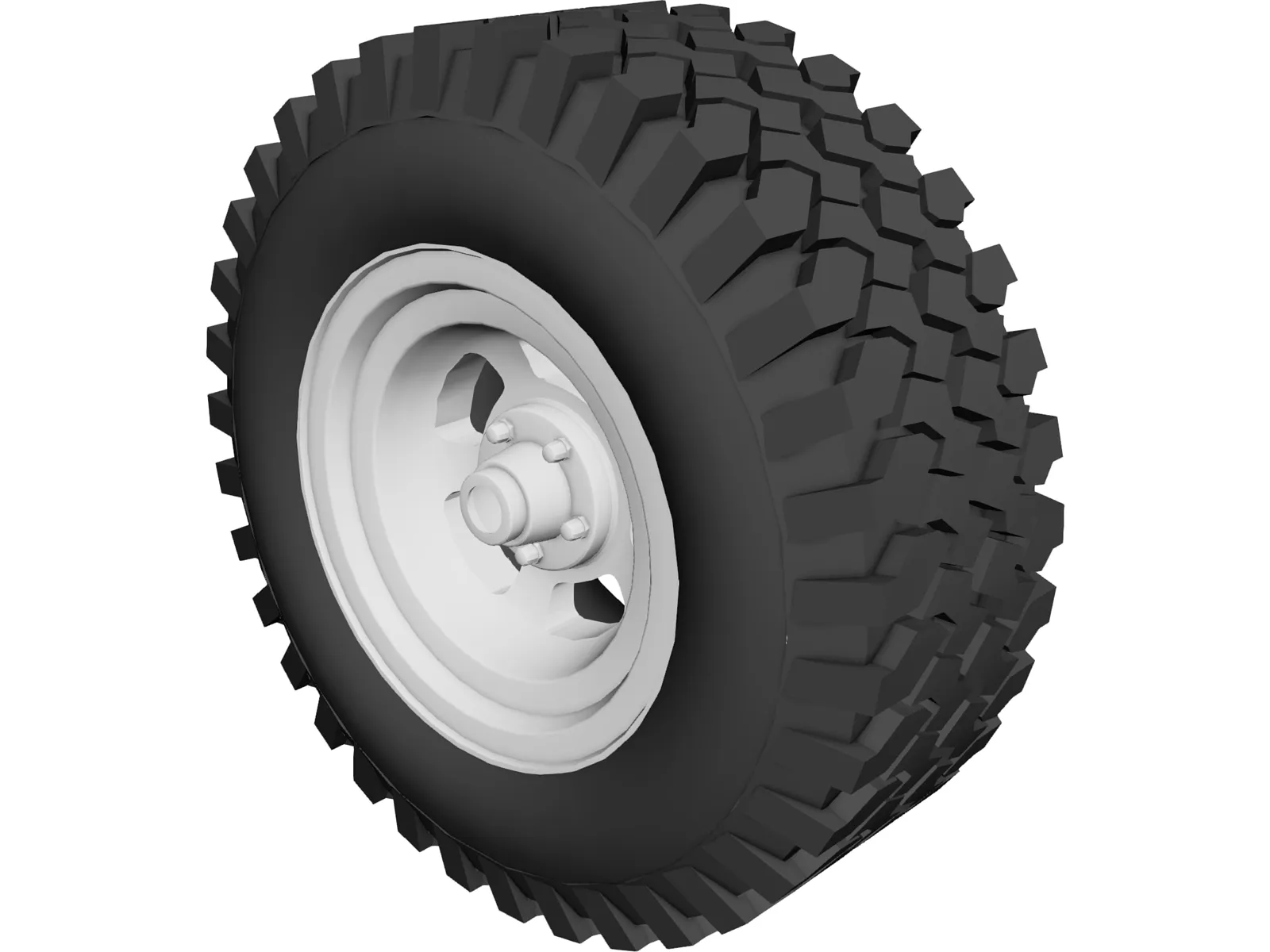 Tire All-Terrain 3D Model