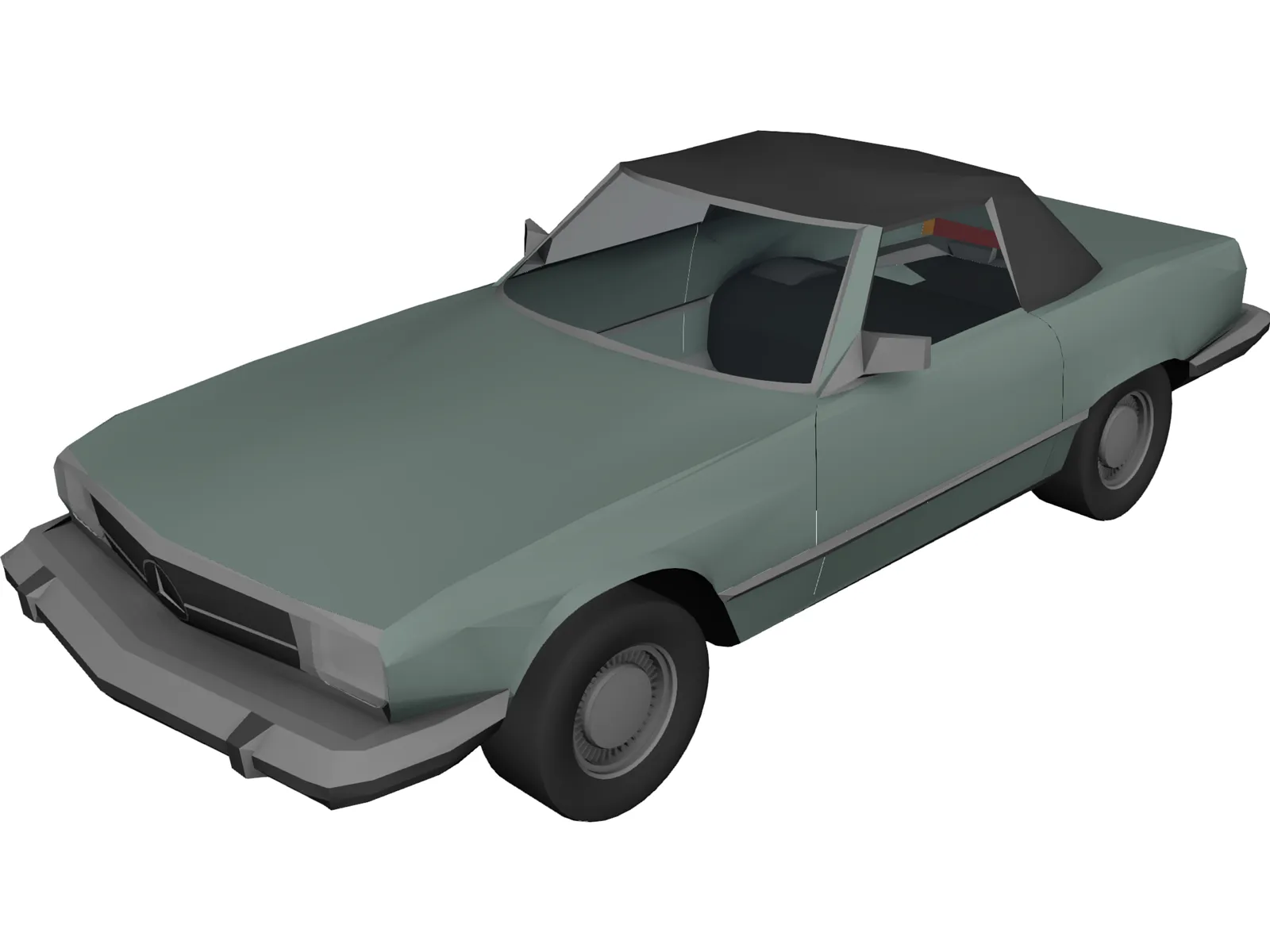 Mercedes-Benz 380 SL (1968) 3D Model