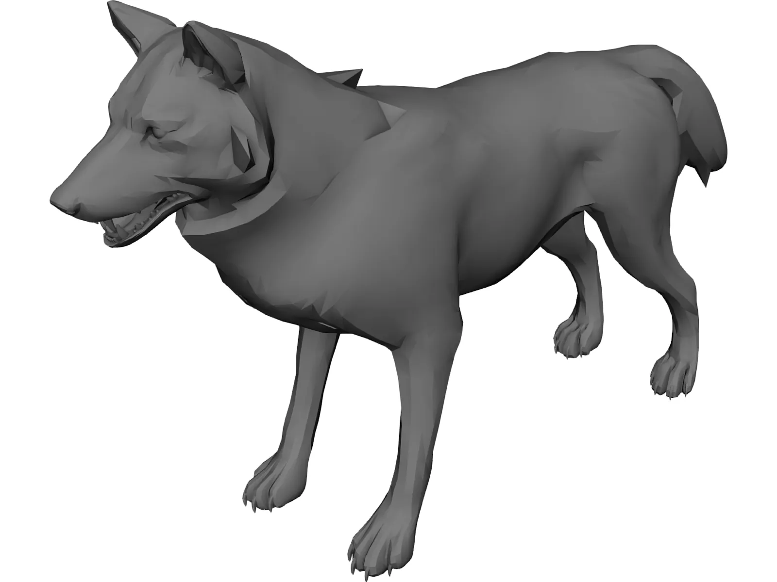 Animated Blender Wolf Models