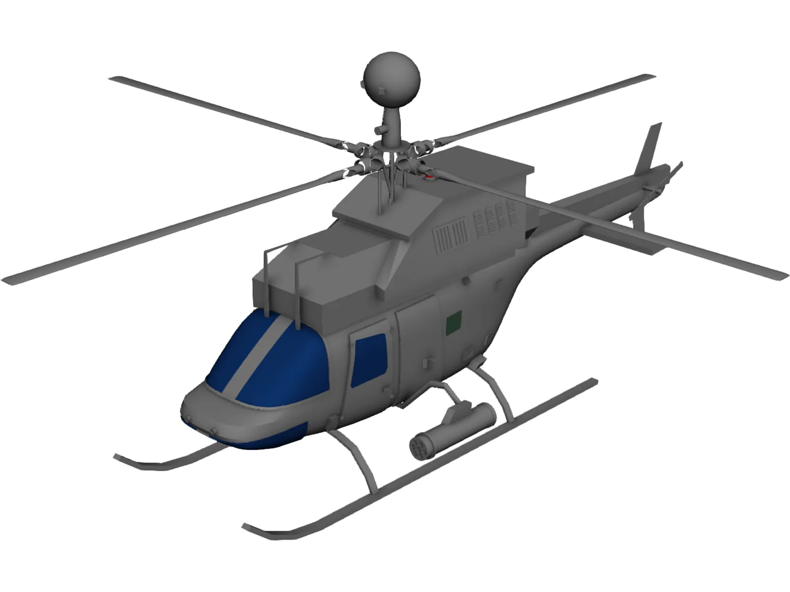 Bell OH-58D Kiowa 3D Model