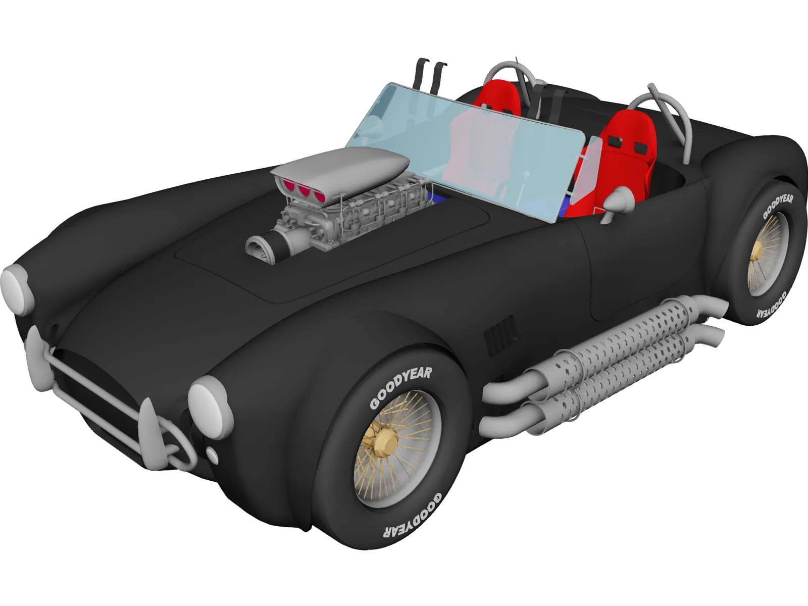 Shelby Cobra [Supercharged] 3D Model