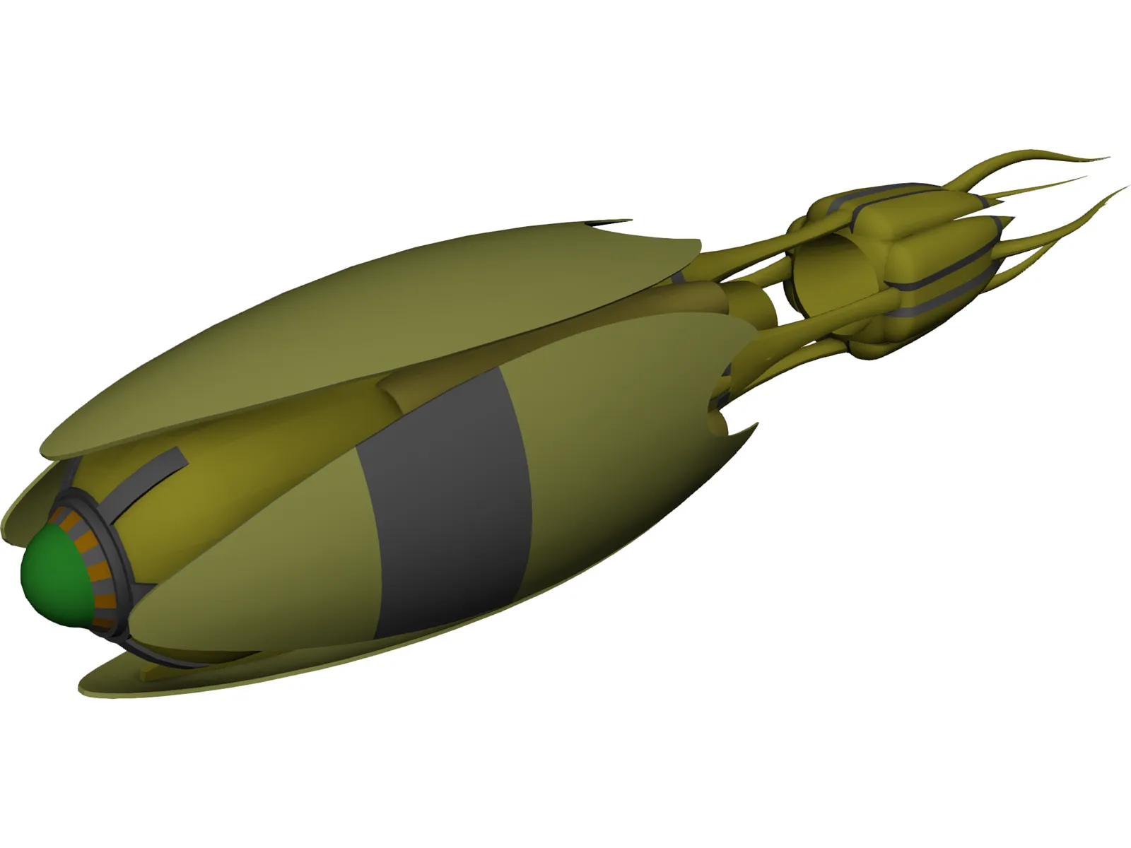 Vorlon Transport 3D Model