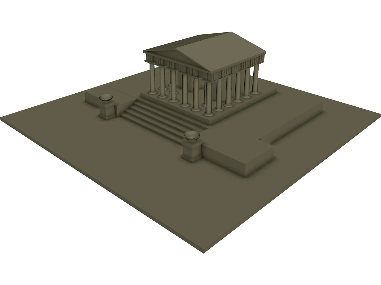 Temple 3D Model