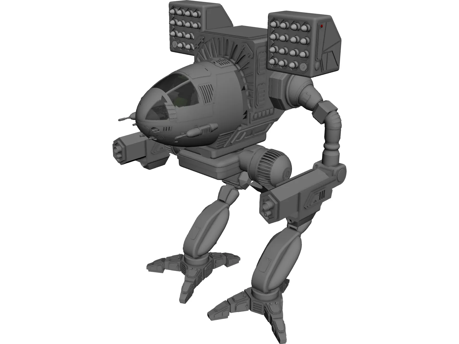 Mad Cat Battle Mech 3D Model