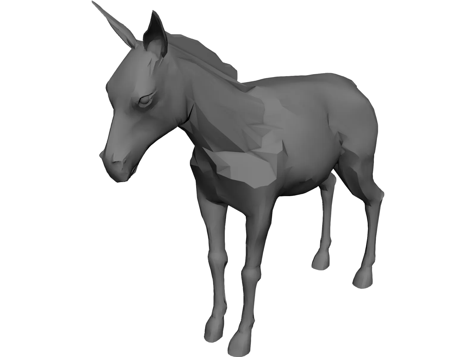 Donkey 3D Model